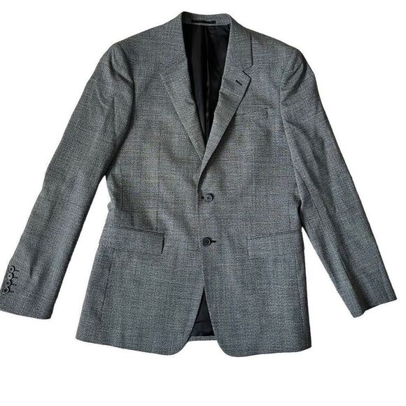 Theory Men’s Structured Blazer in Marled Stretch Wool 36R Slim Fit - Picture 7 of 13